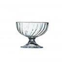 Arcoroc Swirl Optic Dessert Dish -- 24 per case.