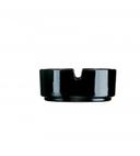 Cardinal International Arcoroc Black Stacking Ashtray, 1 1/4 x 3 1/4 inch -- 24 per case.