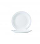 Cardinal International Arcoroc Opal Restaurant White Narrow Rim Side Plate, 7.5 inch -- 24 per case.