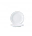 Cardinal International Arcoroc Opal Restaurant White Narrow Rim Plate, 6 inch -- 24 per case.