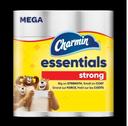Charmin Essentials Strong Unscented Dry 1 Ply Toilet Tissue, 560 Square Foot -- 4 per case