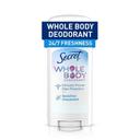Secret Unscented Aluminum Free Whole Body Deodorant Stick for Women, 2.4 Ounce -- 12 per case