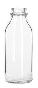Libbey 92129 Glass Milk Bottle, 1 Liter -- 24 per case.