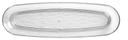 Libbey 92395 Infinium Wake Long Snack Tray, 14 x 4 inch -- 6 per case