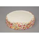 Love and Quiches 7 inch White Celebration Cake, 1.4 Pound