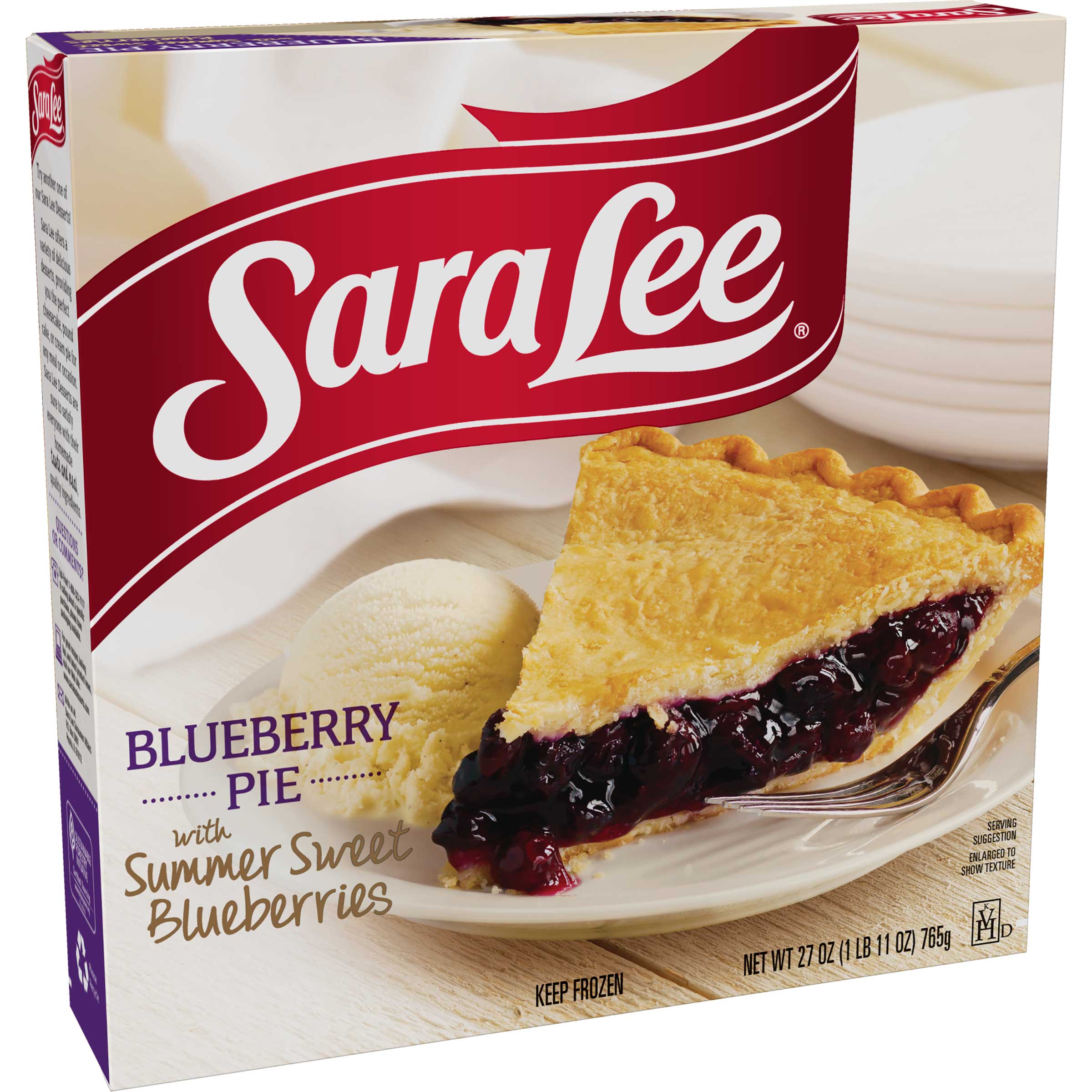 Sara Lee Blueberry Pie, 8 inch -- 6 per case.