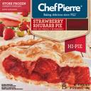 Sara Lee Unbaked Strawberry Rhubarb Hi Pie, 9 inch -- 6 per case.