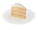 Sara Lee Round Coconut Premium Butter Cream Layer Cake, 9 inch -- 4 per case.