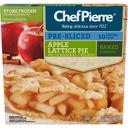 Chef Pierre Apple Lattice Pre Sliced Pie, 34 Ounce - 10 per pack -- 6 packs per case.
