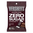 Hersheys Individually Wrapped Zero Sugar Milk Chocolate Candy, 3 Ounce Peg Bag -- 12 per case