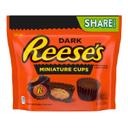 Reeses Share Pack Miniatures Dark Chocolate Peanut Butter Cup - Stand Up Bag, 10.2 Ounce -- 8 per case