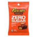 Reeses Zero Sugar Miniatures Chocolate Candy Peanut Butter Cup - Peg Bag, 3 Ounce -- 12 per case