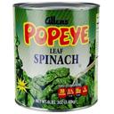 Allen Low Sodium Canned Spinach Leaf, 99 Ounce -- 6 per case