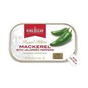King Oscar Royal Fillet Skinless Boneless Mackerel with Jalapeno, 4.05 Ounce -- 12 per case