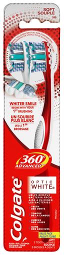 Colgate Optic White 360 Degree Advance Toothbrush -- 36 per case