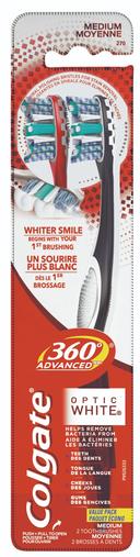 Colgate Antibacterial Manual Toothbrush, 2 count per pack -- 36 per case