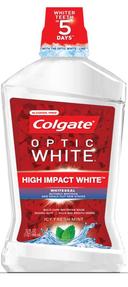 Colgate Optic White Sparkling Fresh Mint Mouthwash, 32 Fluid Ounce -- 6 per case.