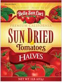 Bella Sun Luci Sundried Tomato Halves, 16 Ounce Ziplock Bag -- 12 per case