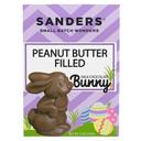 Sanders Peanut Butter Filled Milk Chocolate Bunny, 6 Ounce -- 12 per case
