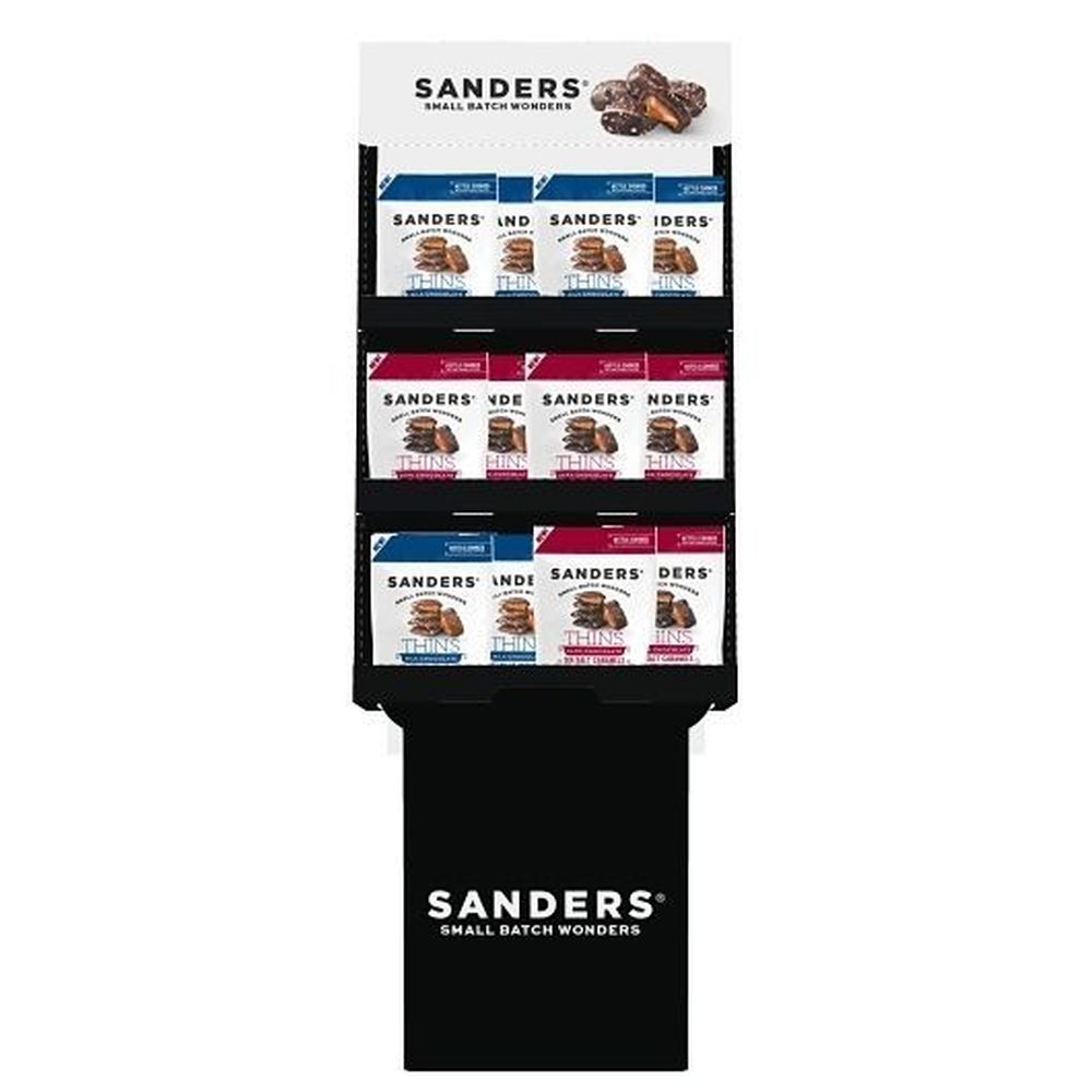 Sanders Variety Caramels Thins - Shipper, 36 count