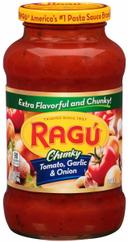 Unilever Bestfoods Ragu Gardenstyle Tomato Garlic and Onion Chunky Sauce, 26 Ounce -- 12 per case