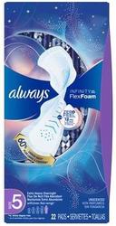 Always Super Overnight Infinity Pad with Wings, 22 count per pack -- 6 per case