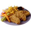 Brakebush Southern Style Medium Line Flow Chicken Tenderloin Fritter, 10 Pound.