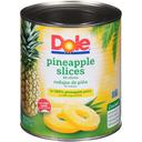 Dole Pineapple Slices Choice In Juice, 107 Ounce -- 6 per case.