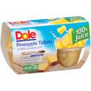 Dole Pineapple Tidbits in Juice, 4 Ounce -- 6 per case.