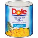 Dole Pineapple Tidbits Fancy In Heavy Syrup, 106 Ounce -- 6 per case.