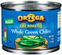 Ortega Whole Green Chiles - 4 oz. can, 12 cans per case