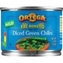 Ortega Diced Green Chiles - 4 oz. can, 24 cans per case