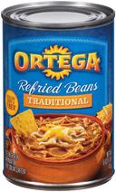 Ortega Refried Beans - 16 oz. can, 12 cans per case