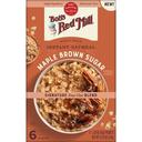 Bobs Red Mill 45 Gram Maple Brown Sugar Instant Oatmeal, 6 count -- 4 per case