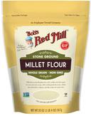 Bobs Red Mill Stone Ground Millet Flour, 20 Ounce Pouch -- 4 per case