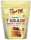 Bobs Red Mill Organic 7 Grain Pancake and Waffle Mix, 24 Ounce -- 4 per case.