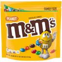 M and Ms Family Size Peanut Chocolate Candy, 18.08 Ounce Stand Up Pouch -- 12 per case
