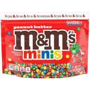 M and Ms Sharing Size Minis Peanut Butter Chocolate Candy, 8.6 Ounce Stand Up Pouch -- 8 per case
