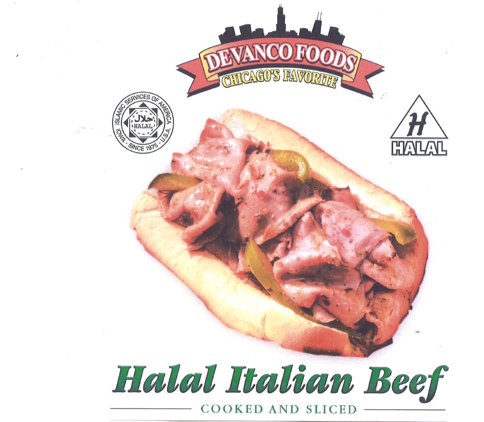 Devanco Halal Italian Style Seasoned Cooked Beef with Gravy, 5 Pound -- 2 per case.