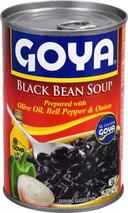 Goya Black Bean Soup - 15 oz. can, 24 per case.