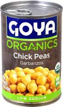 Goya Organic Chick Peas, 15.5 Ounce -- 24 per case.