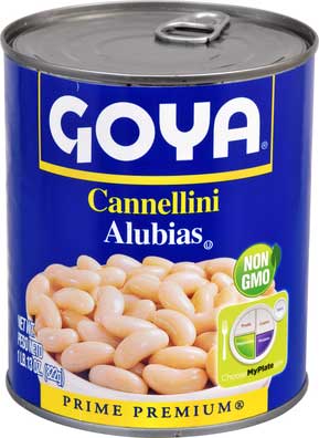 Goya Cannellini Beans - 29 oz. can, 12 cans per case.
