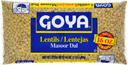 Goya Dry Lentils, 16 oz. bag, 24 bags per case