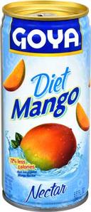Goya Diet Mango Nectar, 9.6 Ounce -- 24 per case.