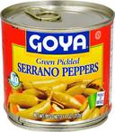 Goya Serrano Pepper, 11 Ounce -- 12 per case.