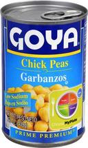 Goya Garbanzos Low Sodium Chick Peas, 15.5 Ounce -- 24 per case.