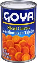 Goya Sliced Carrot - 14.5 oz. can, 24 cans per case