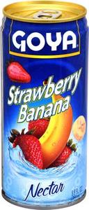 Goya Strawberry and Banana Nectar, 9.6 Ounce -- 24 per case.