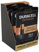 Duracell Optimum AA 6 Alkaline Battery, 6 count per pack -- 24 per case