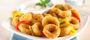 King and Prince Breaded Calamari Ring, 2.5 Pound -- 4 per case.